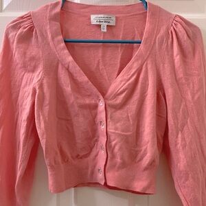 & other stories pink cardigan